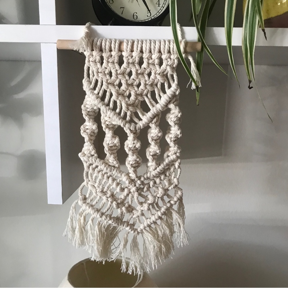 Mini macrame wall hanging $5 add on